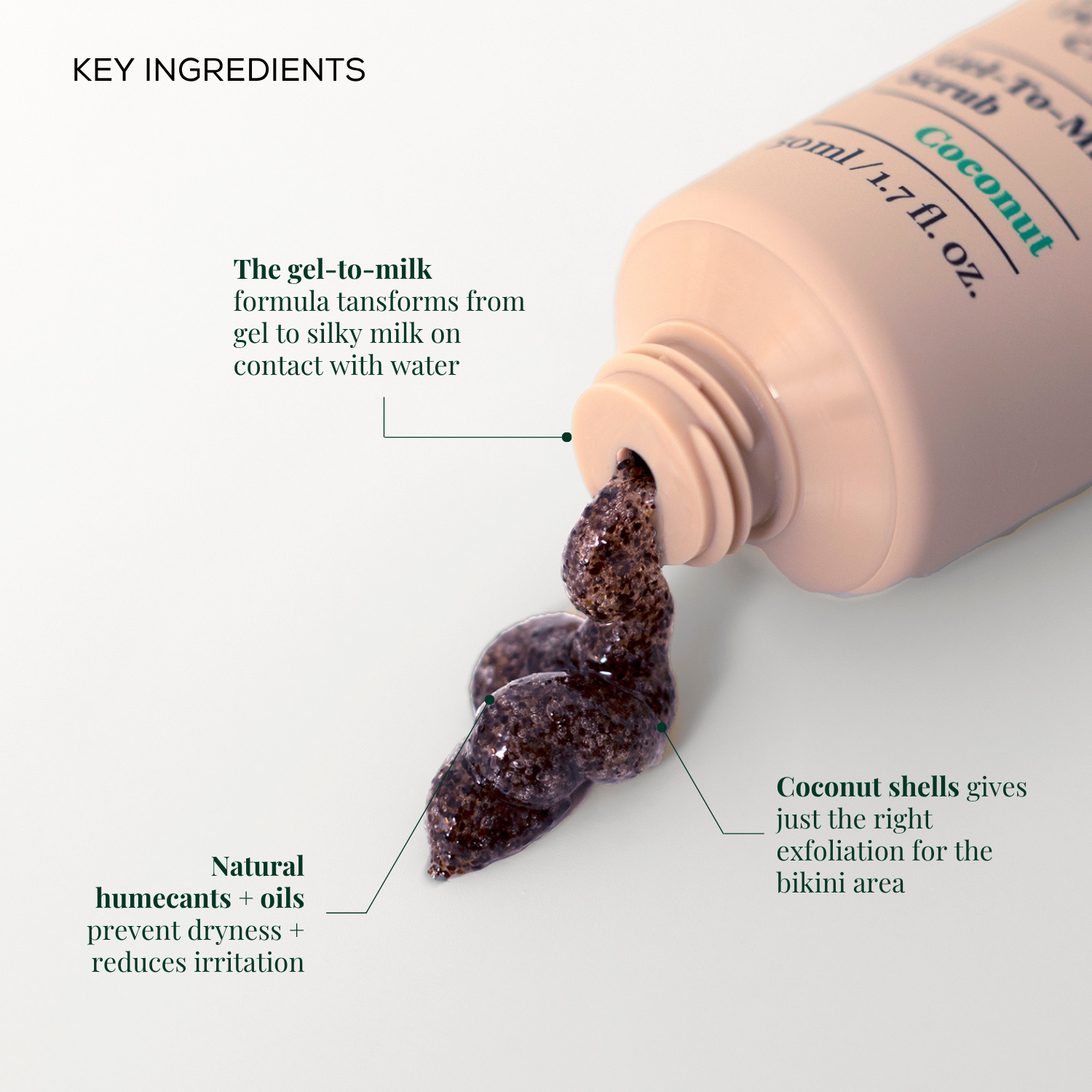 Gel-To-Milk Scrub Coconut