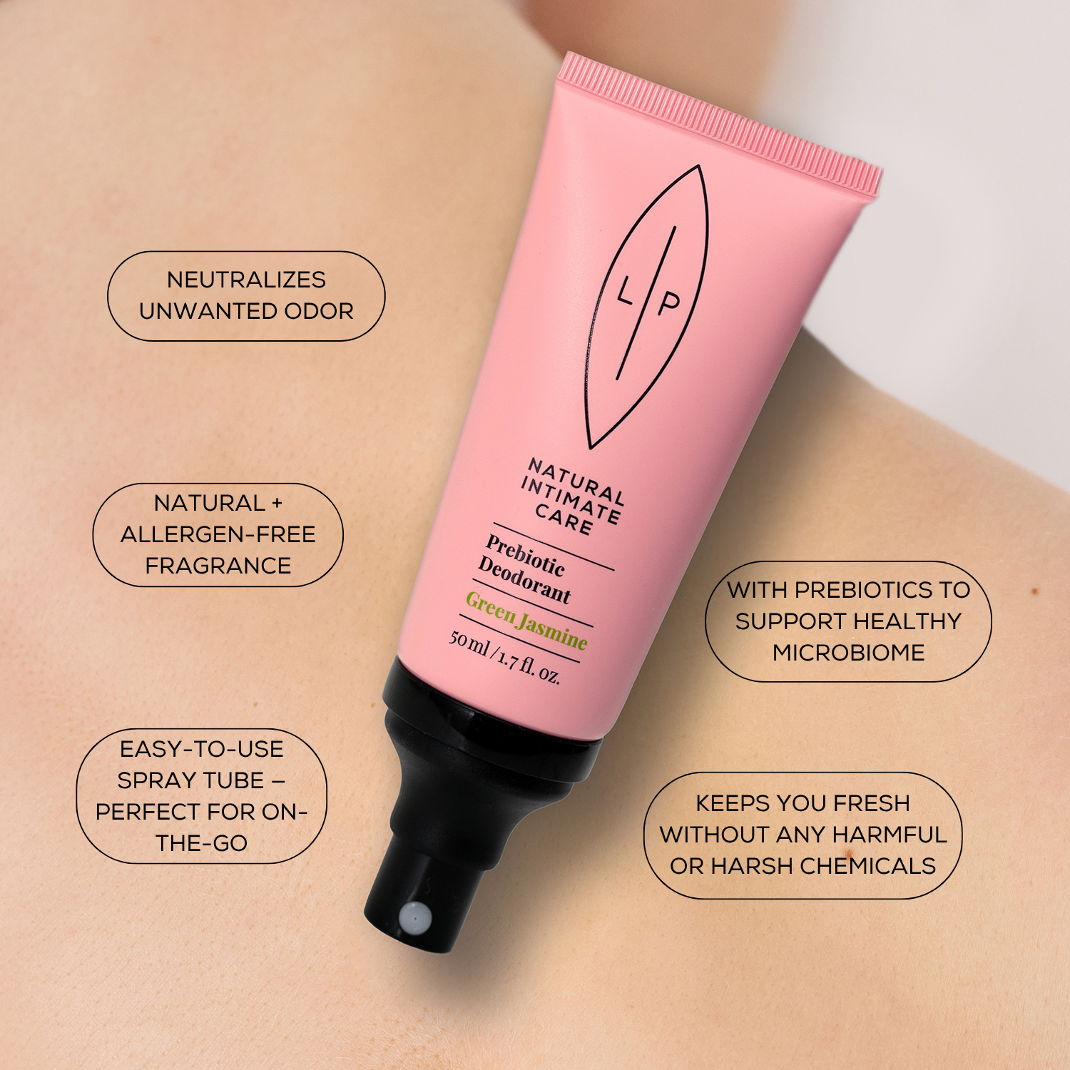 Prebiotic Deodorant Green Jasmine