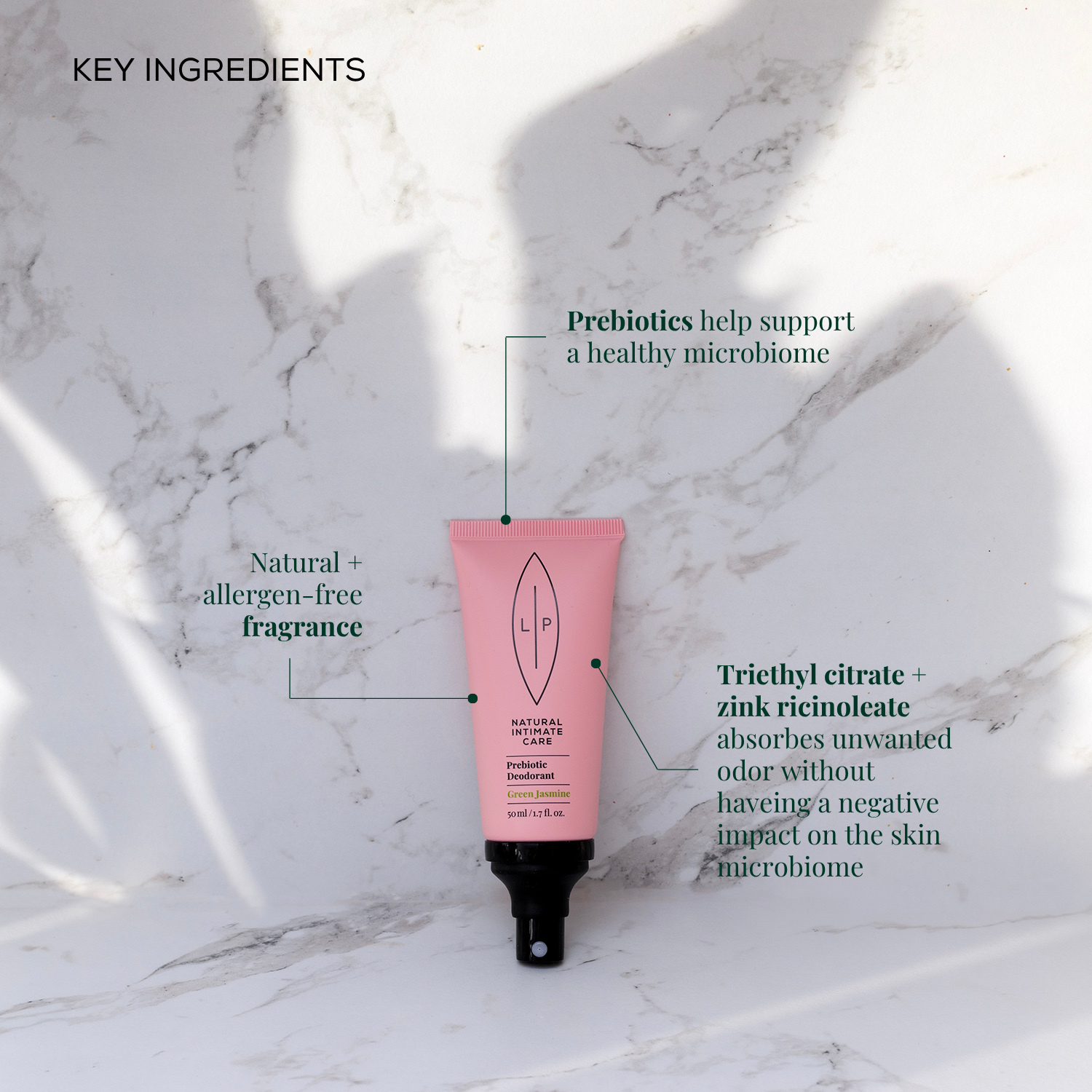 Prebiotic Deodorant Green Jasmine