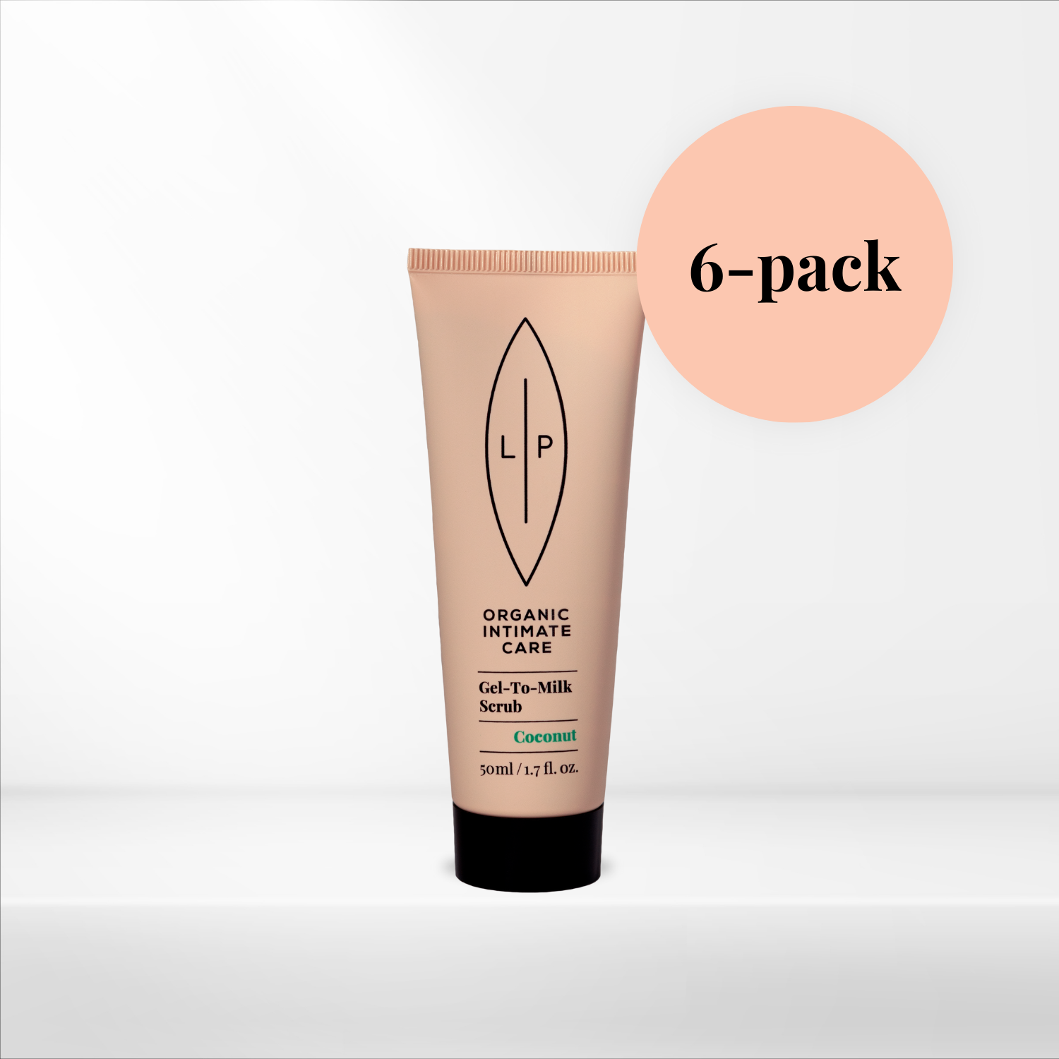 Gel-till-mjölk skrubb kokos - 6-pack